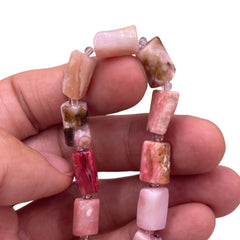 Rectangle Hand-Cut Rhodonite