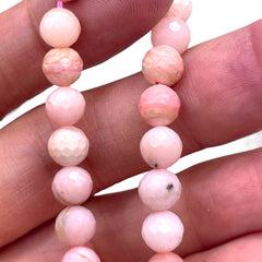 8mm Round Cut Pink Opal