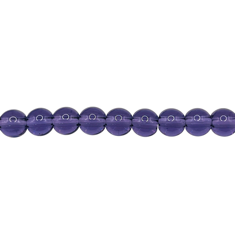 6mm Thunder Polish Round Violet