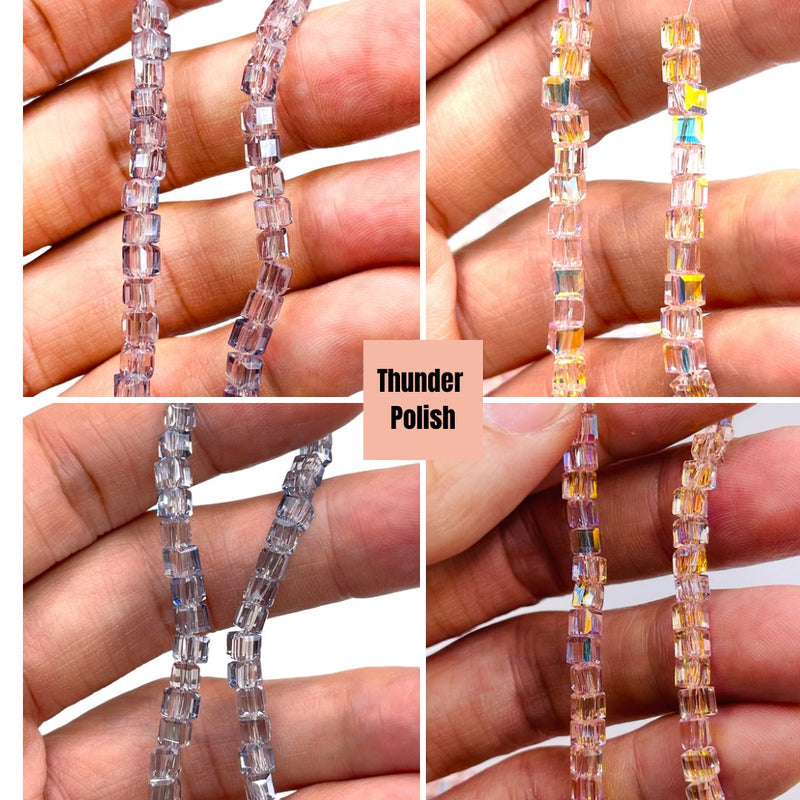 4mm Cube Glass Crystal Package Deal