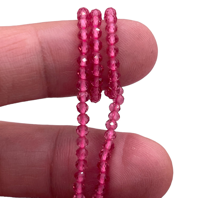 3mm Thunder Polish Round Cut Lt. Red Tourmaline