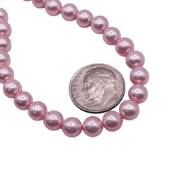 6mm Round Shell Pearl Pink