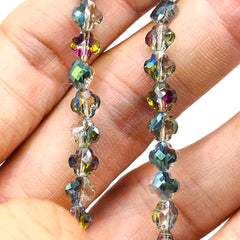 6mm Clover Glass Crystal Violet Dream