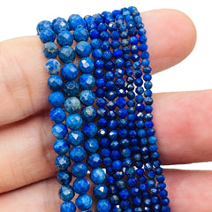 3mm Round Cut Lapis Lazuli