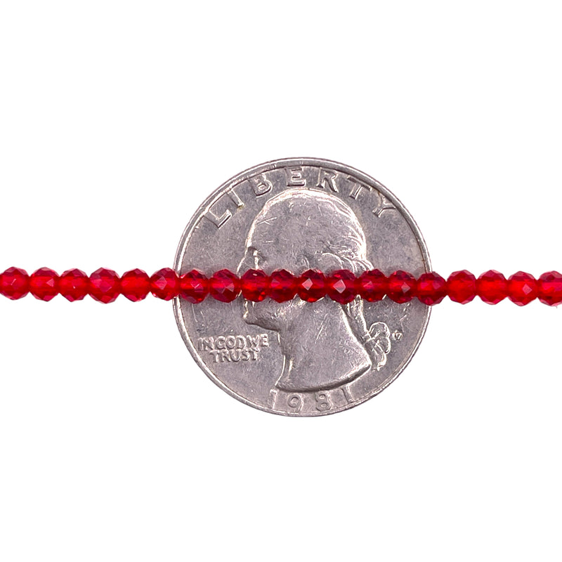 3mm Thunder Polish Round Cut Red