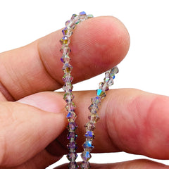 3mm Thunder Polish Glass Crystal Bicone Magic Purple