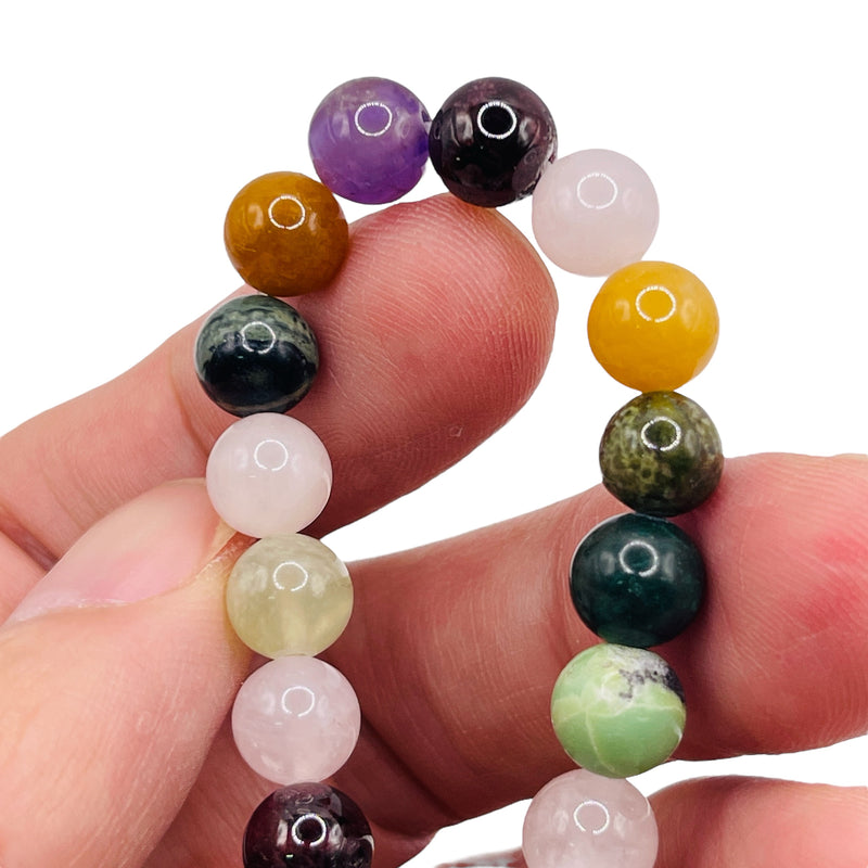 8mm Round Gemstone Rainbow