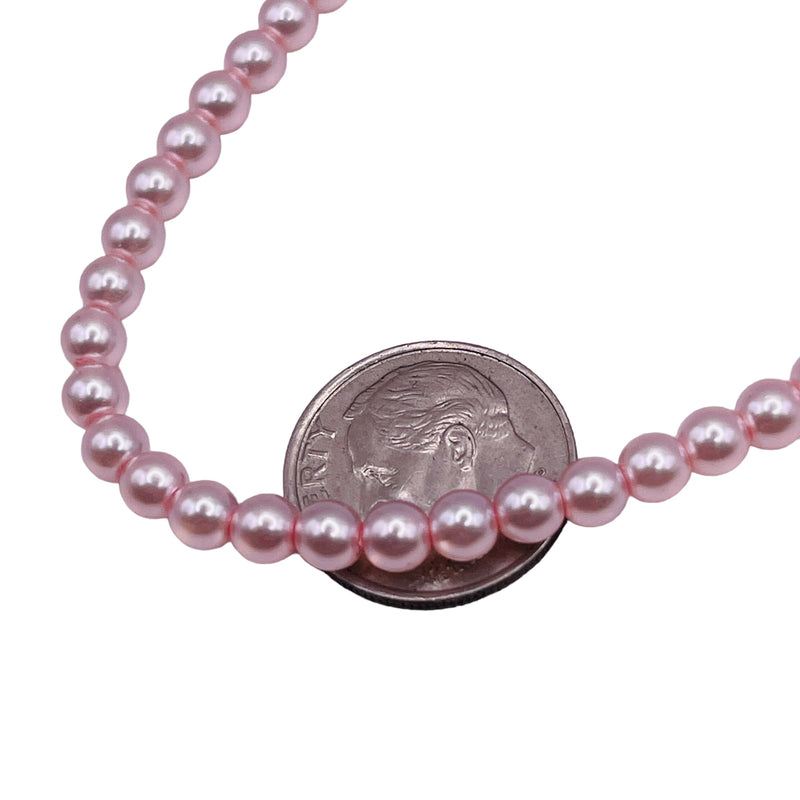 4mm Round Shell Pearl Pink