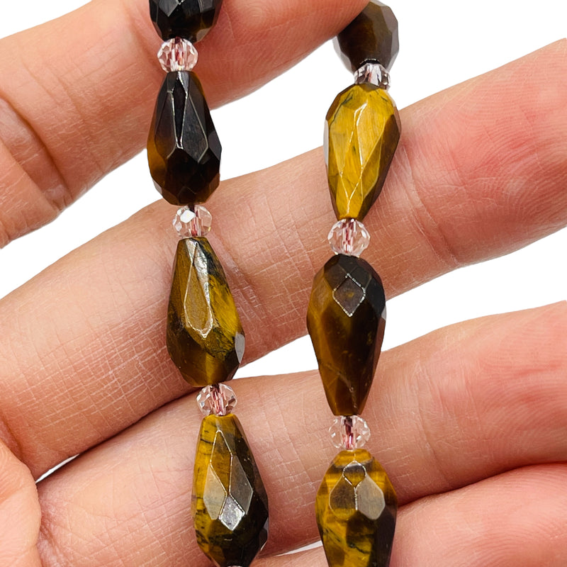 16x8mm Teardrop Tiger Eye