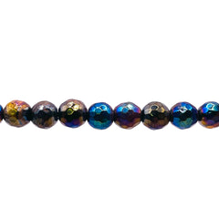 6mm Round Cut Tiger Eye Rainbow