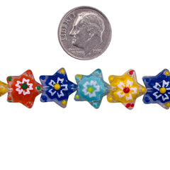 13mm Star Lampwork Glass