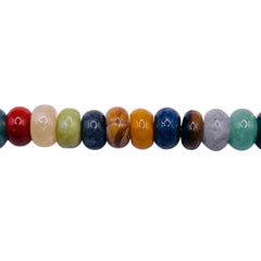 8x5mm Roundel Gemstone Rainbow