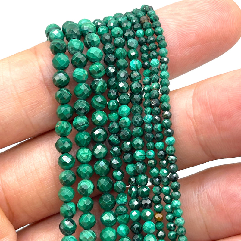 2mm Round Cut Malachite