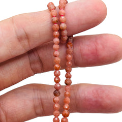 4mm Round Cut Plum Blossom Jasper