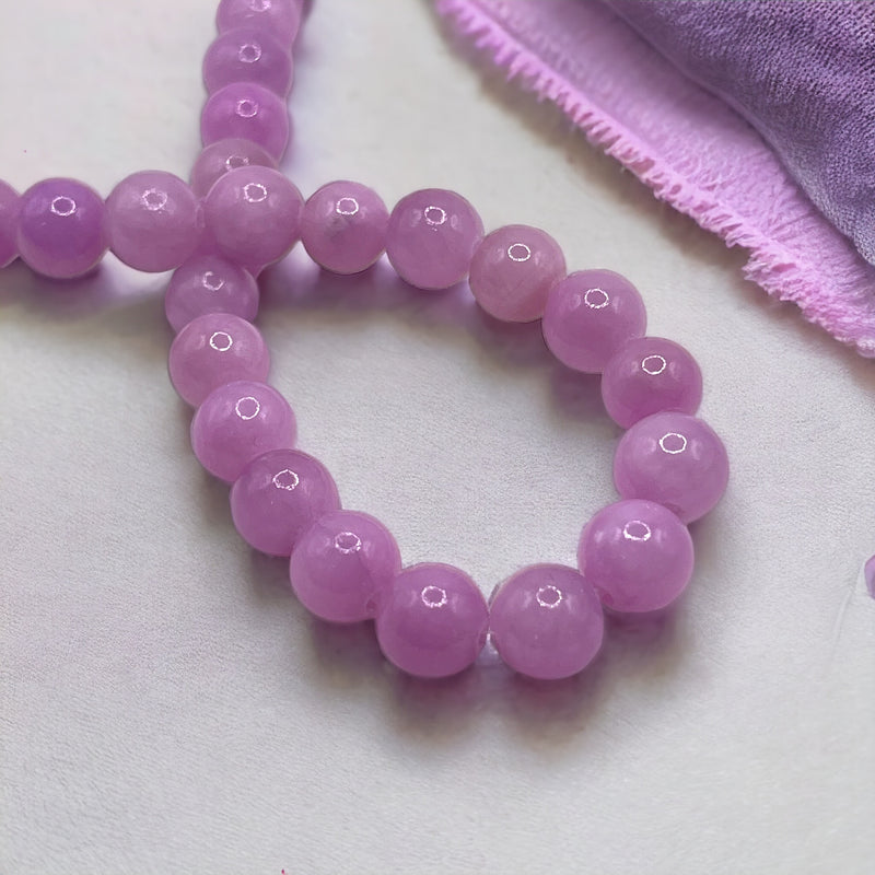 Dyed Jade Round Lt. Purple