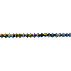 3mm Thunder Polish Glass Crystal Bicone Rainbow