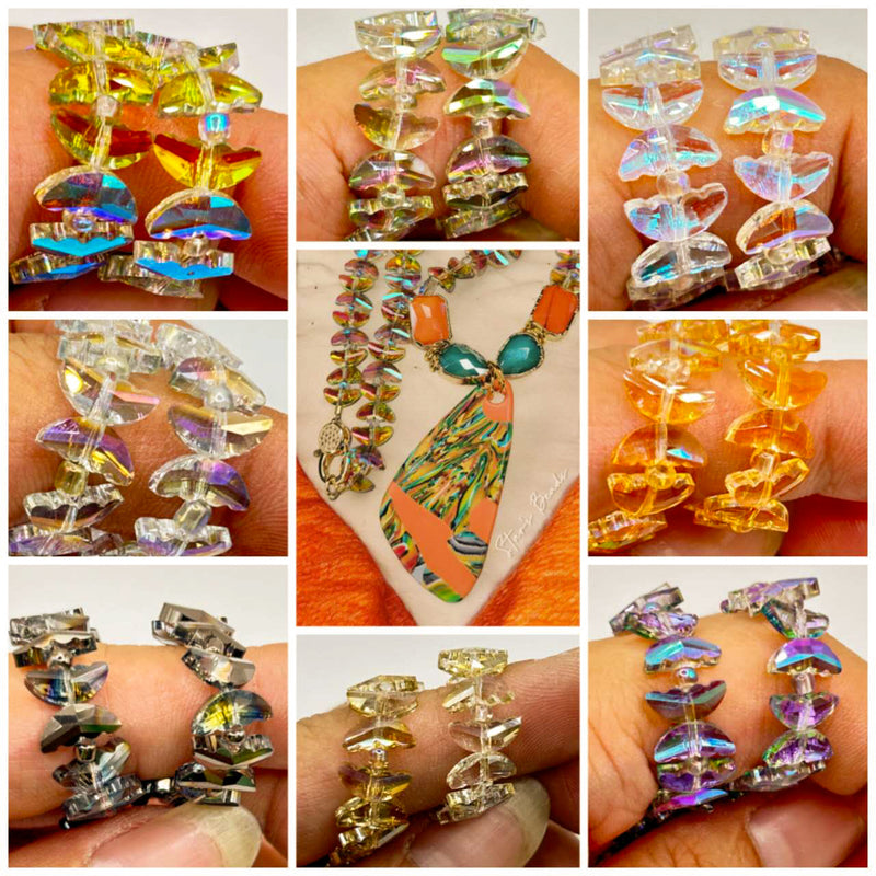 10x4mm Butterfly Wind Glass Crystal Package Deal