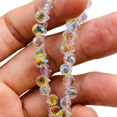 8x6mm Teardrop Glass Crystal Super AB