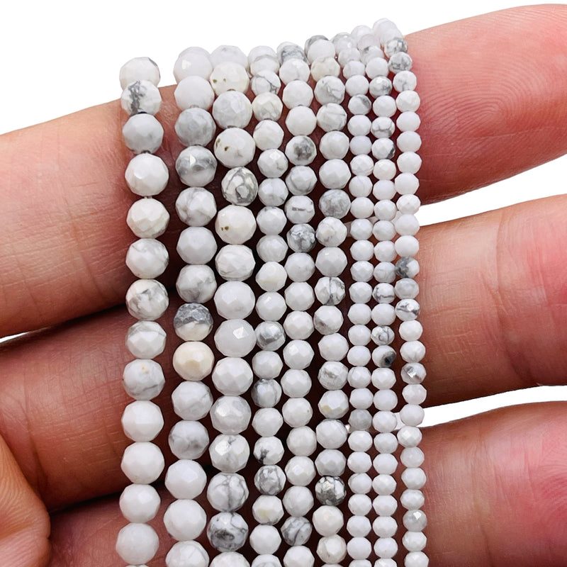 2mm Round Cut Howlite