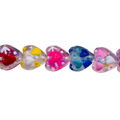 14mm Heart Lampwork Glass Combo