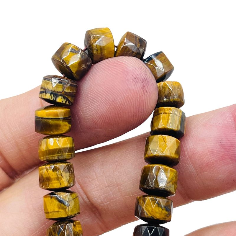 8x6mm Cylinder Tiger Eye