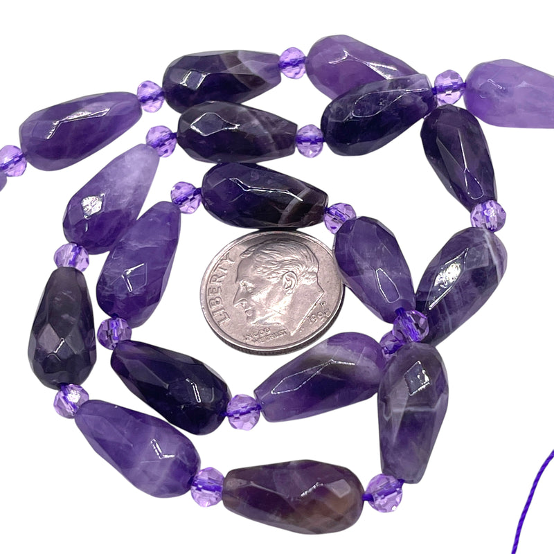 16x8mm Teardrop Amethyst