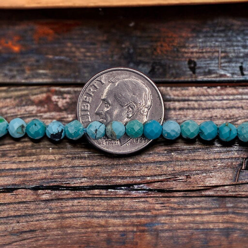 4mm Round Cut Turquoise Natural