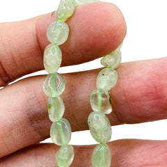 5 to 11mm Nugget Prehnite Clear