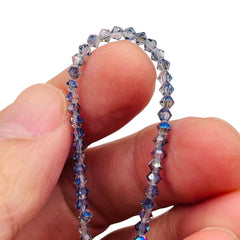 3mm Thunder Polish Glass Crystal Bicone Magic Blue