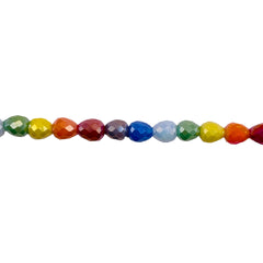 5x4mm Strawberry Glass Crystal Rainbow