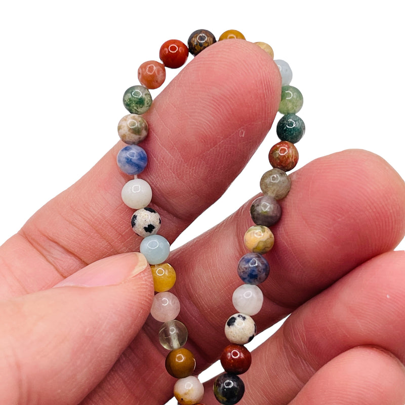 4mm Round Gemstone Rainbow