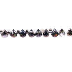 6x4mm Teardrop Glass Crystal Dark Violet Dream