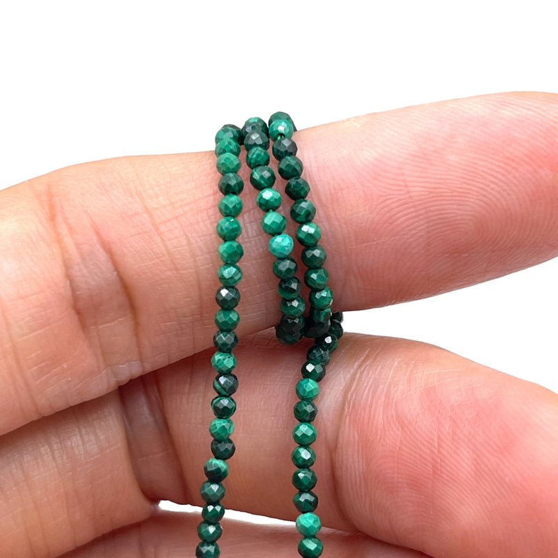 2mm Round Cut Malachite