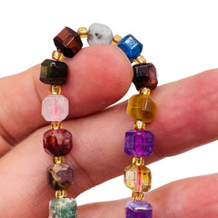 7mm Cube Gemstone Rainbow