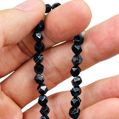 6mm Round Cut Black Agate