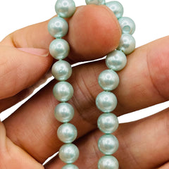 6mm Round Shell Pearl Mint