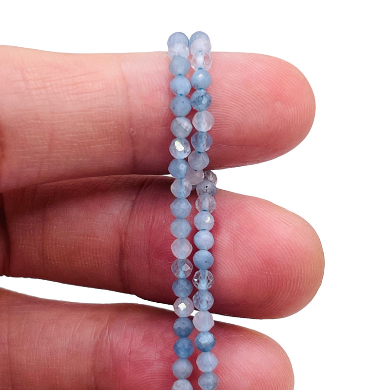 3mm Round Cut Aquamarine