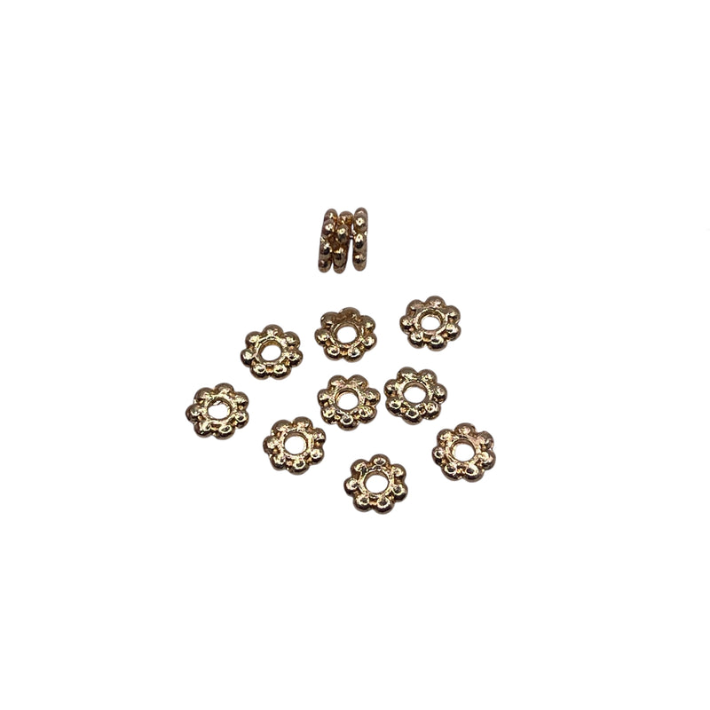 6x1mm Disc Spacer 18K Gold Plated