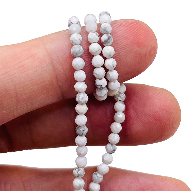 3mm Round Cut Howlite