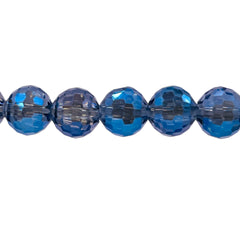 10mm Thunder Polish Round Disco Cut Magic Blue