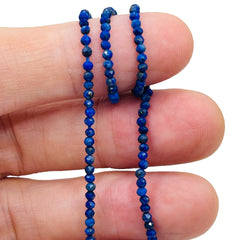 2mm Round Cut Lapis Lazuli A Grade