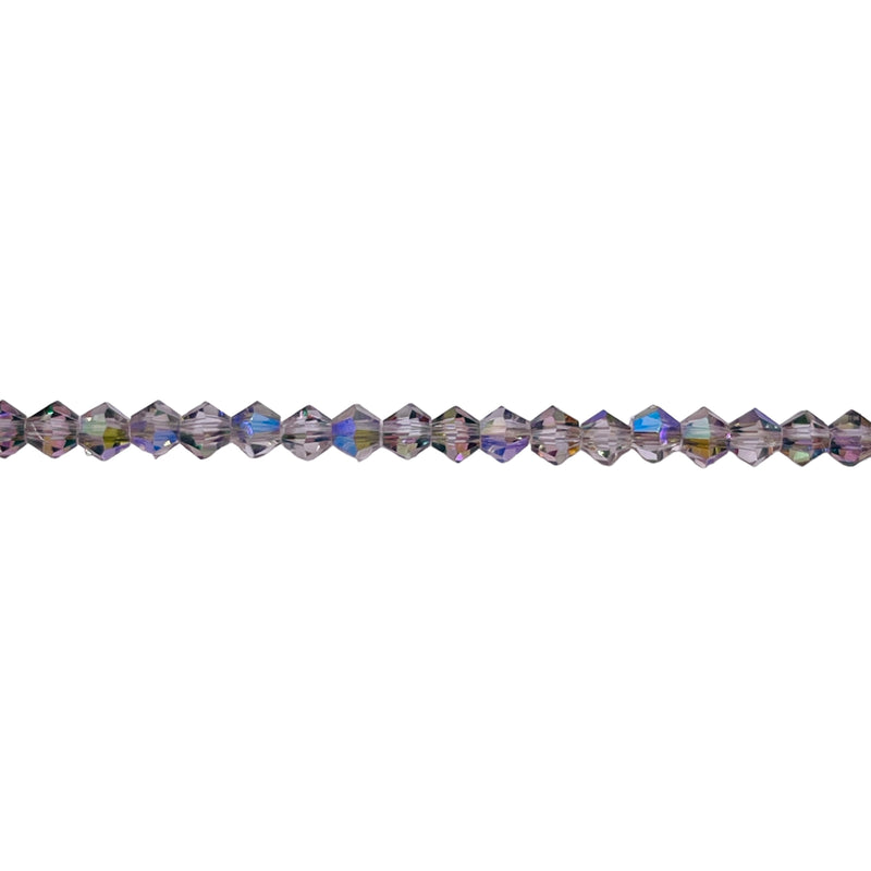 3mm Thunder Polish Glass Crystal Bicone Magic Purple