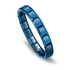 Italian Stainless Steel Bracelet Blue Light