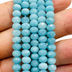 6x4mm Roundel Cut Amazonite