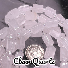 Rectangle Hand-Cut Clear Quartz