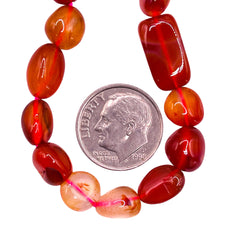 5 to 11mm Nugget Red Agate