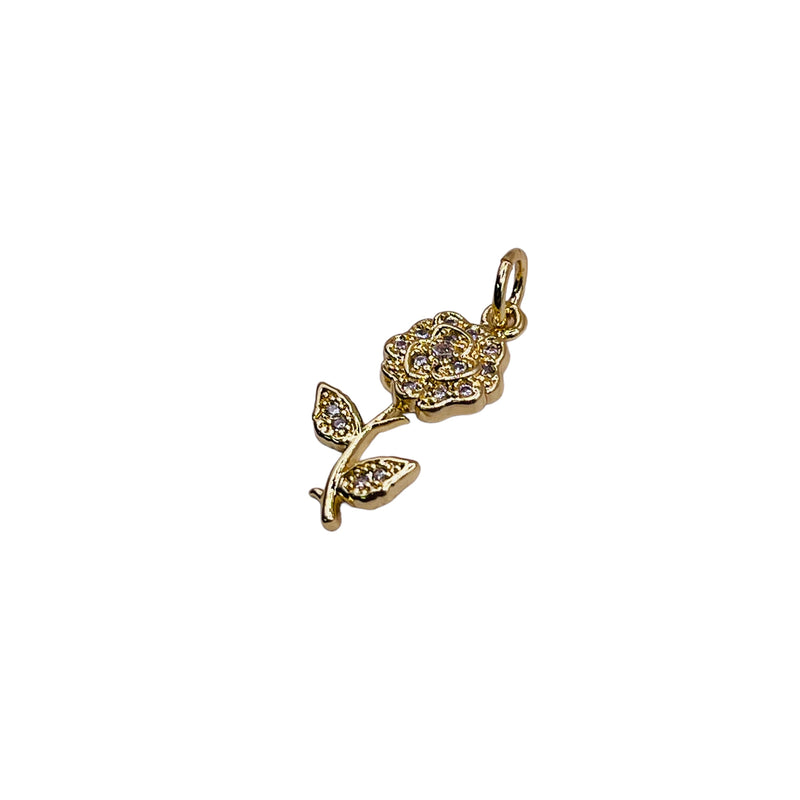 18x10mm Rose Charm