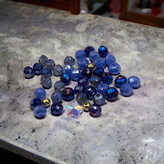 Thunder Polish Glass Crystal Sapphire Bead Kits