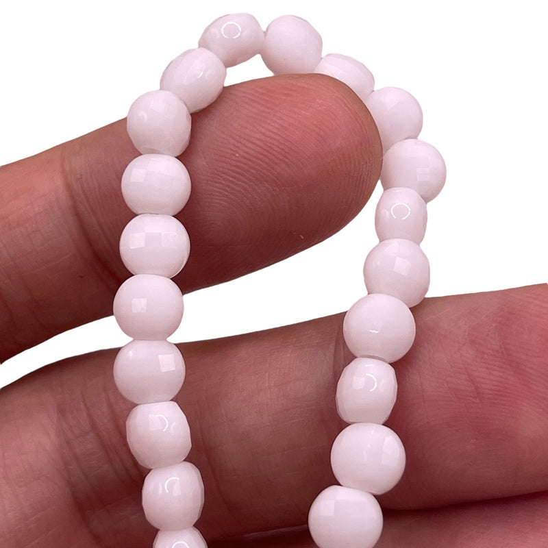 6mm Coin Cut White Jade