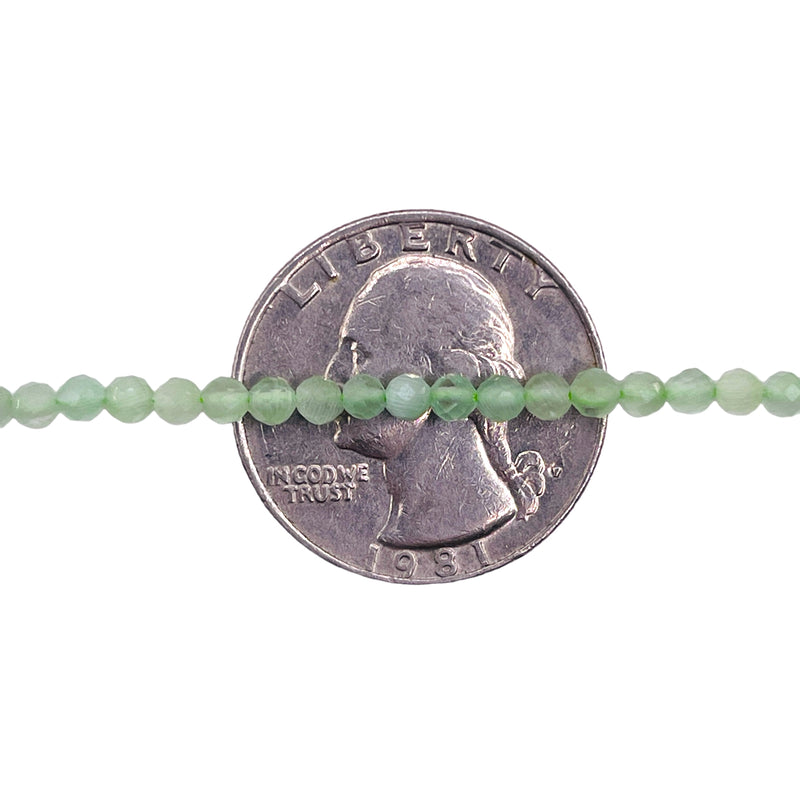 3mm Thunder Polish Round Cut Green Jade